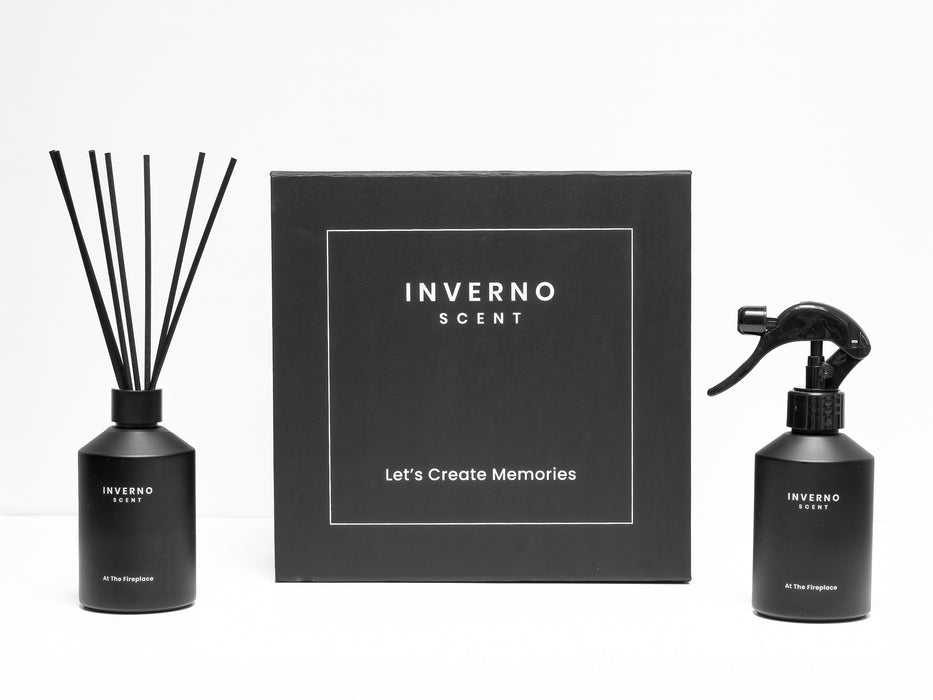 Giftbox At The Fireplace